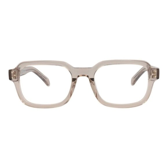 Celine Mens Square/Rectangle Beige Beige Transparent Fashion Designer Eyewear - Picture 1 of 4